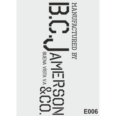 biStencil Şablon 25x35cm E-006