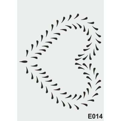 biStencil Şablon 25x35cm E-014