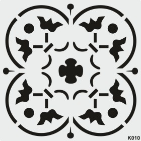 biStencil Şablon 25x25cm K-010