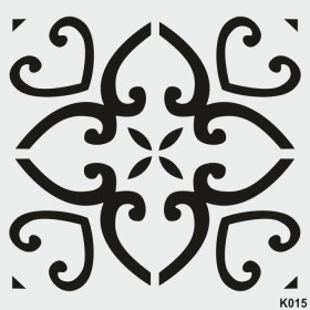 biStencil Şablon 25x25cm K-015