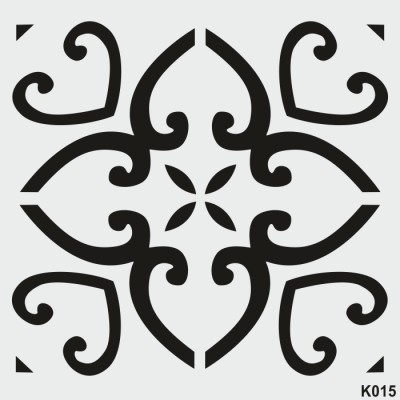 biStencil Şablon 25x25cm K-015