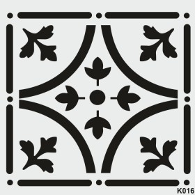 biStencil Şablon 25x25cm K-016