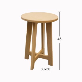 Tabure Orta Boy 45x30x30cm Ahşap Obje