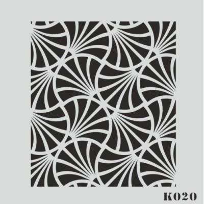 biStencil Şablon 25x25cm K-020