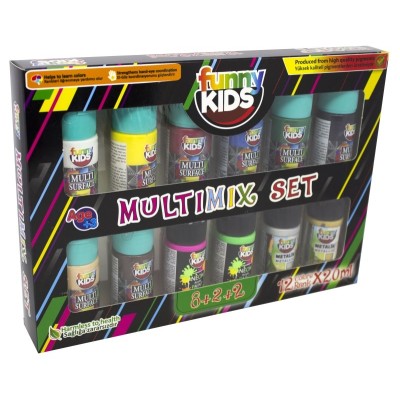 Funny Kids  Multimix Akrilik Boya Seti 12 Renk 20ml