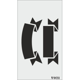biStencil Şablon 9x16cm V-021
