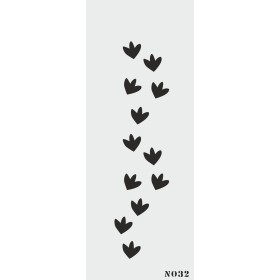 biStencil Patiler Şablon 10x25cm N-032