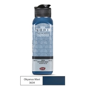 3634 Okyanus Mavi Artdeco Yeni Formül Akrilik Boya 140 ml