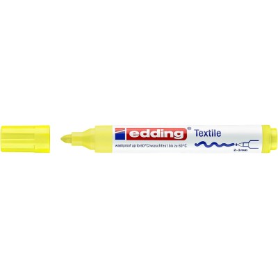 Edding 4500 Kumaş Boyama Kalemi Fosforlu Sarı