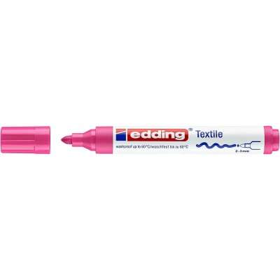 Edding 4500 Kumaş Boyama Kalemi Fosforlu Pembe