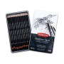 Derwent Graphic Pencils Soft 12'li Teneke Kutu (Sketching) 