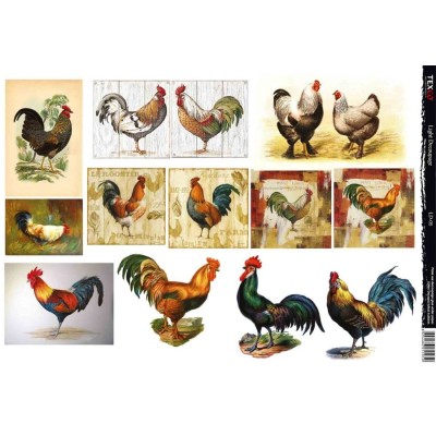 Tex.co Ligt Dekupaj Kağıdı 35x50 cm Model 05