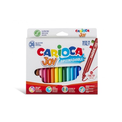 Carioca Joy Süper Yıkanabilir Keçeli Boya Kalemi 36'lı