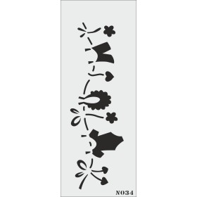 biStencil Motif34 Şablon 10x25cm N-034