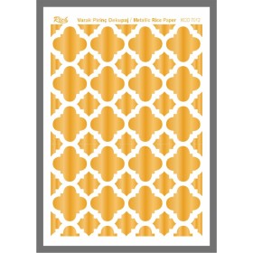 Rich Varaklı Soft Pirinç Kağıdı 29x42cm - 7212 ALTIN