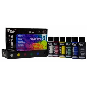 Rich Mastermix Akrilik Boya Seti 6 Renk x  60cc