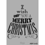 Rich New Stencil N-640 i wish you a merry 35x25cm