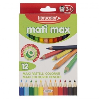 Fibracolor Mati Max Kalın Kuru Boya 12 Renk