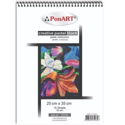 PonART Pastel Blok 160 gr 25x35 cm 15 Yaprak 