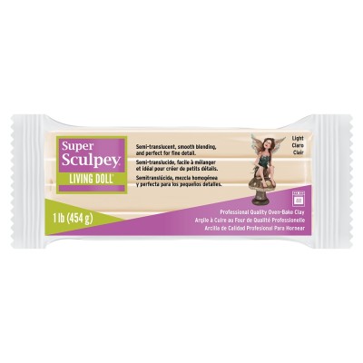 Super Sculpey Model Hamuru Living Doll Light (Açık Ten) 454gr.
