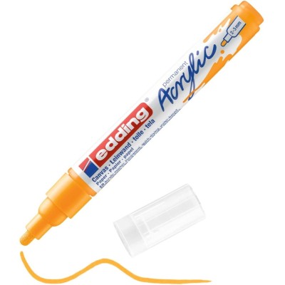 edding 5100 Akrilik Markör 2-3mm Yuvarlak Uçlu Trafik Sarı