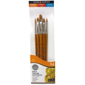 Daler Rowney Gold Taklon Synthetic 5'lı Fırça Seti - 501