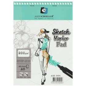 Alex Schoeller Sketch Marker Çizim Bloğu A5 40 Yp 200 gr