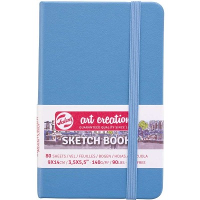 Talens Art Creation Sketchbook Lake Blue 9 x 14 cm, 140 g, 80 Yaprak