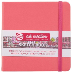 Talens Art Creation Sketchbook Mercan Kırmızısı, 12 x 12 cm, 140 g, 80 Yaprak