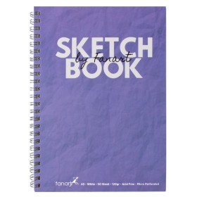 Fanart Academy Sketchbook Spiralli Eskiz Defteri Mor 120 gr. 50 Yp. A5