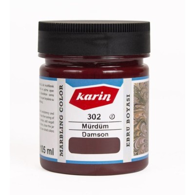 Karin 302 MÜRDÜM Ebru Boyası Ezilmiş 105ml
