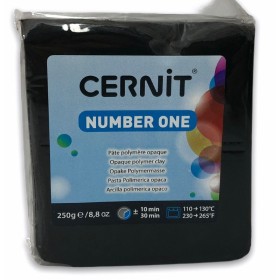 Cernit Number One Polimer Kil 250gr 100 Black