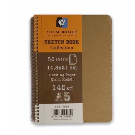 Alex Schoeller A5 140 gr 50 Yaprak Sert Kapak Sketchbook