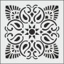 biStencil Damask Şablon 25x25cm K-053