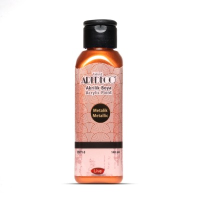 3728 BAKIR Artdeco Metalik Akrilik Boya 140 ml