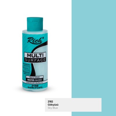 Rich Multi Surface 2188 GÖKYÜZÜ   Akrilik Boya 130cc