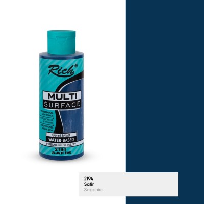 Rich Multi Surface 2194 SAFİR Akrilik Boya 130cc