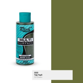 Rich Multi Surface 2222 YAĞ YEŞİLİ  Akrilik Boya 130cc