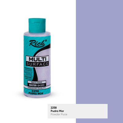 Rich Multi Surface 2258 PUDRA MOR Akrilik Boya 130cc