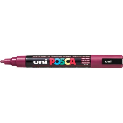 Uni Posca PC-5M Boyama Markörü 1.8-2.5 mm ŞARAP KIRMIZI