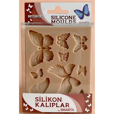 Smarta Silikon Kalıp 10x13cm - Kelebekler