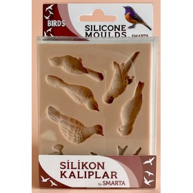 Smarta Silikon Kalıp 10x13cm - Kuşlar