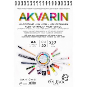 Vandyck Akvarin Multipurporse  A4 20 Yp Üsten Spiralli