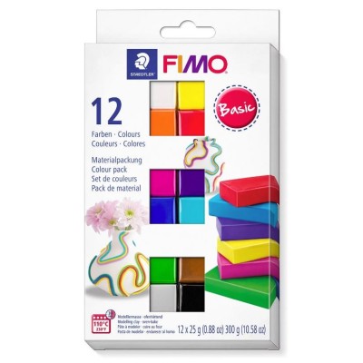 Fimo Soft Polimer Kili (25 gr x 12) Seti Ana Renkler