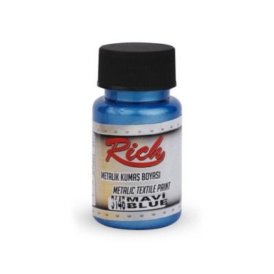 Rich 3146 Metalik Mavi 50cc Kumaş Boyası