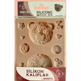Smarta Silikon Kalıp 10x13cm - Ayıcık Teddy
