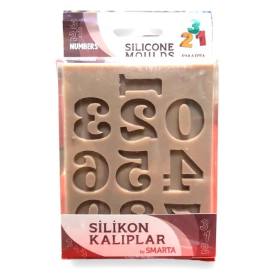 Smarta Silikon Kalıp 10x13cm - Sayılar