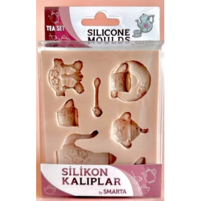 Smarta Silikon Kalıp 10x13cm - Çay Seti