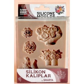 Smarta Silikon Kalıp 10x13cm - Çiçek Büketi SK1013067