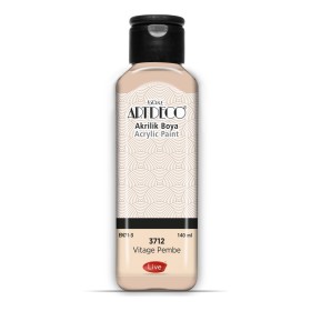 3712 Vintage Pembe Artdeco Yeni Formül Akrilik Boya 140 ml